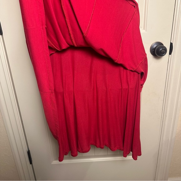 Maeve By Anthropologie Estoria Textured Swing Dress Red Sleeveless Medium GUC - Picture 15 of 16